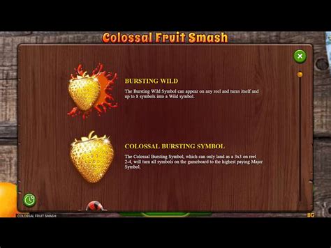 Colossal Fruit Smash Slots Features Bursting Symbols.